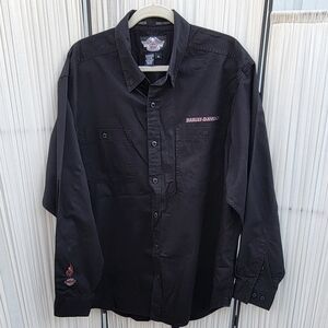 Harley Davidson Button Down Men's Long Sleeve Shirt